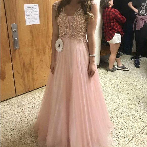 Long beaded prom dress - Picture 6 of 6